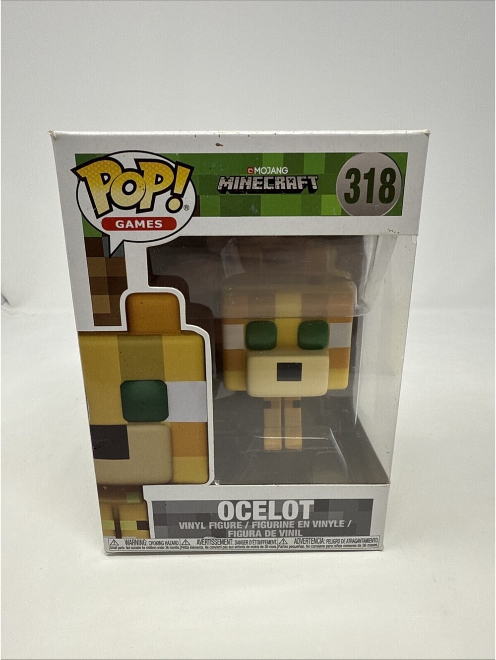 Funko Pop! Games: Minecraft - #318 Ocelot Damaged Box